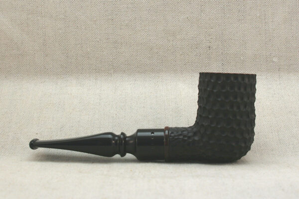 Straight billiard rustic honeycomb e-pipe